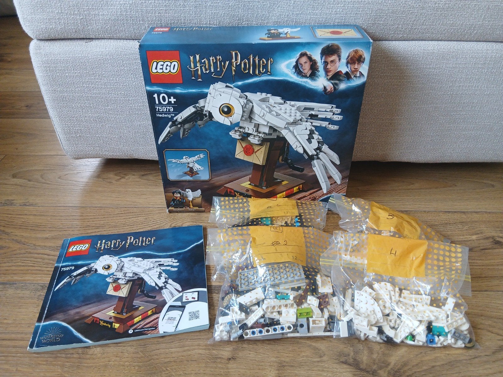 Lego Harry Potter 75979 Hedwig met bewegende vleugels, Lego, Harry Potter, Ophalen of Verzenden, Zo goed als nieuw
