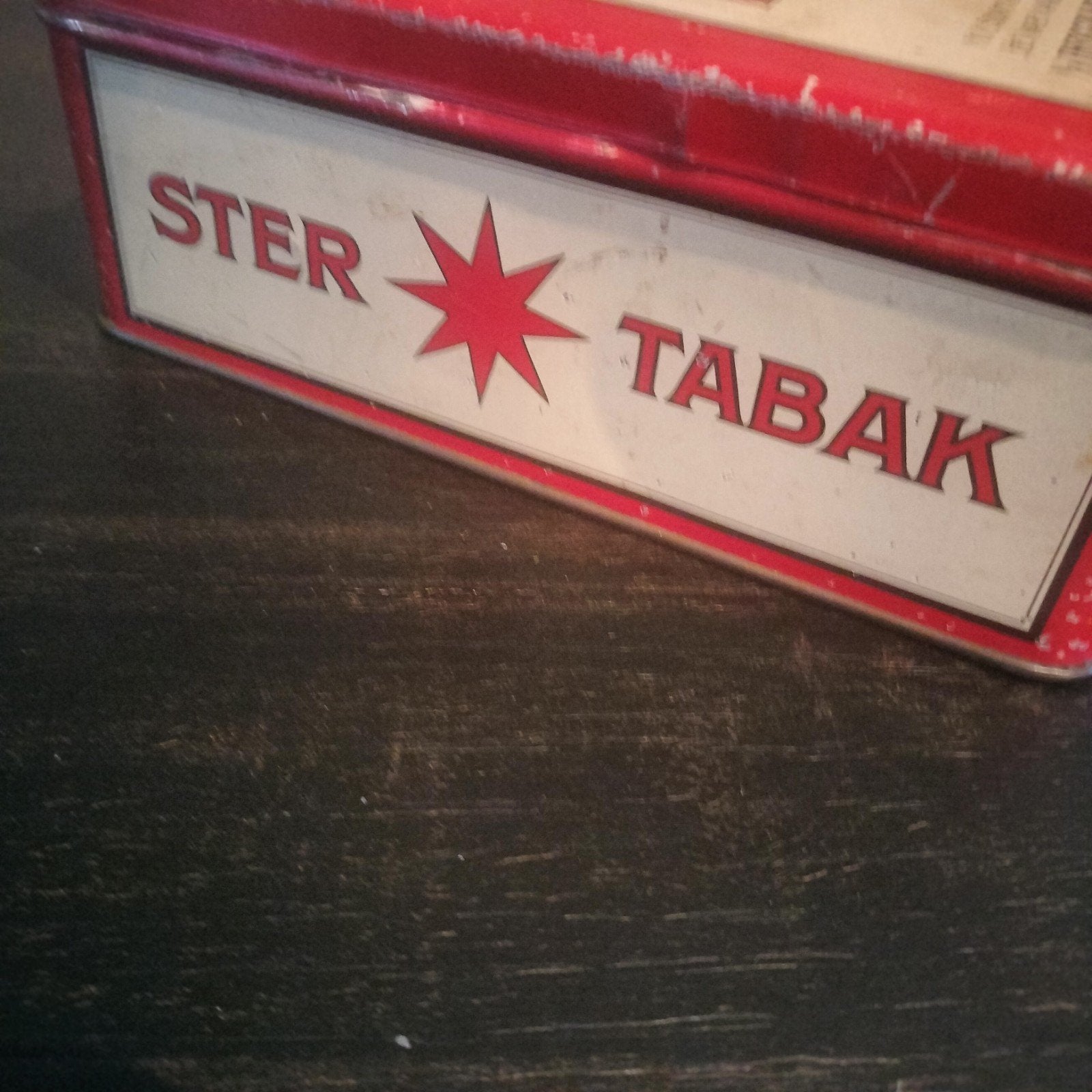 Roode Ster tabaks blik, Verzamelen, Blikken, Ophalen of Verzenden, Gebruikt, Overige