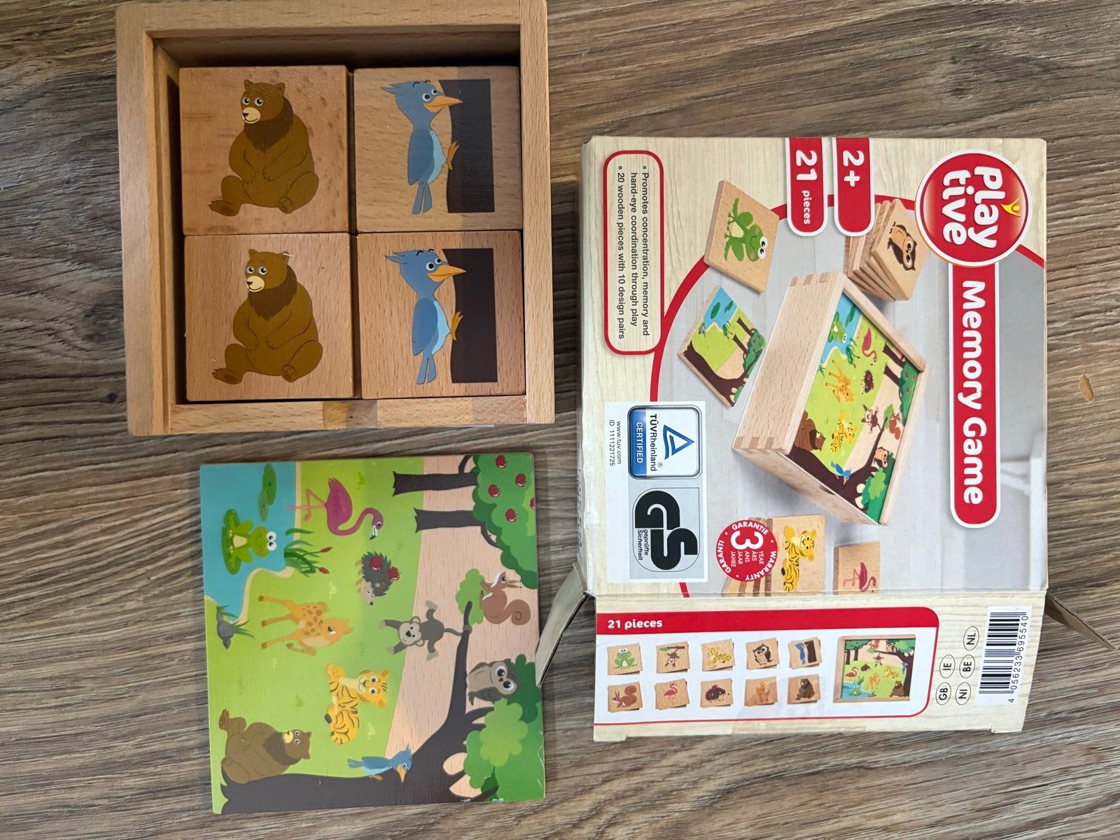Playtive Memory Spel Houten Dieren, Ophalen of Verzenden, Zo goed als nieuw, Overige typen