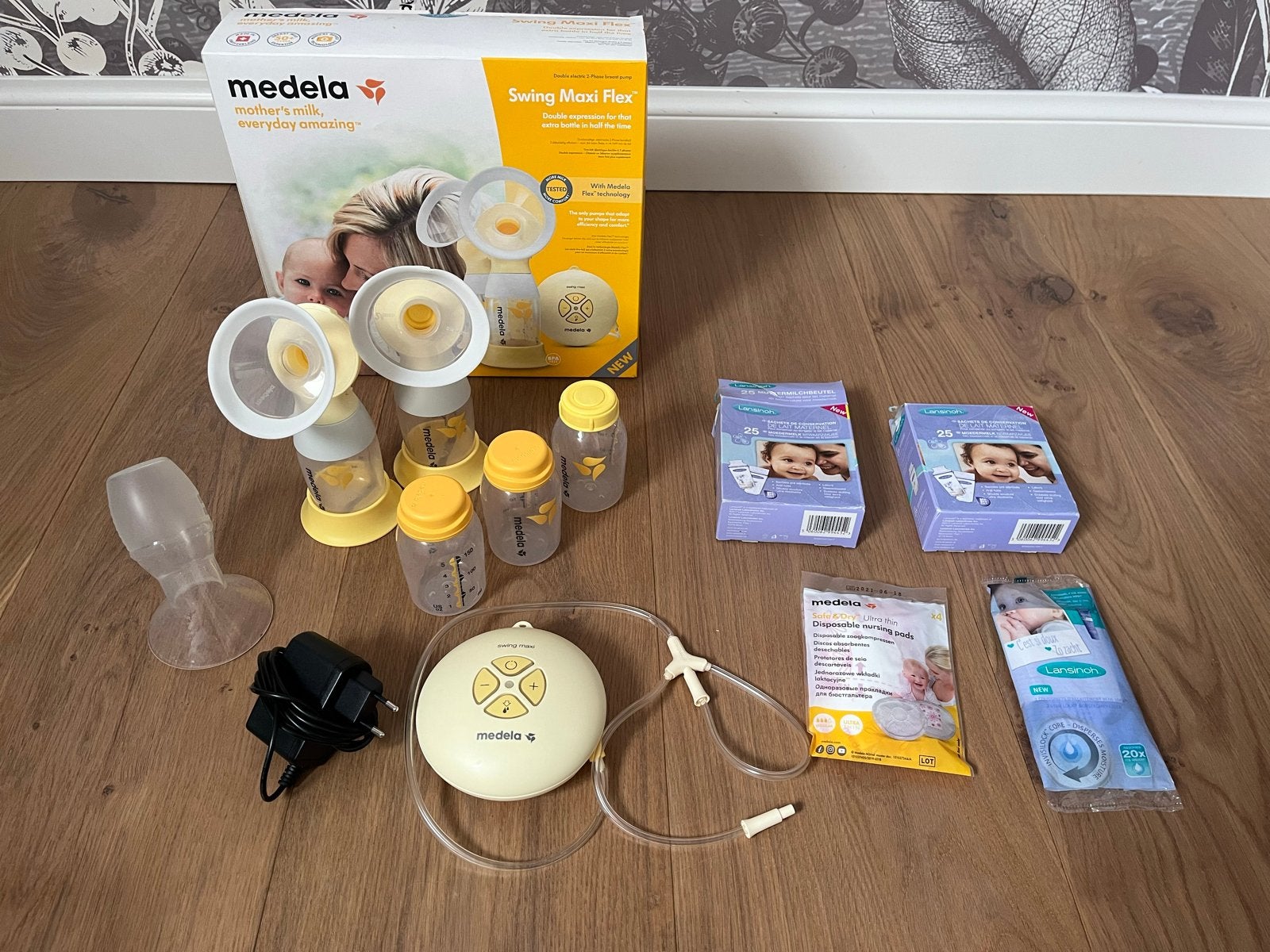 Medela Swing Maxi Flex Borstkolf Compleet met Accessoires, Ophalen, Medela, Borstkolf, Zo goed als nieuw