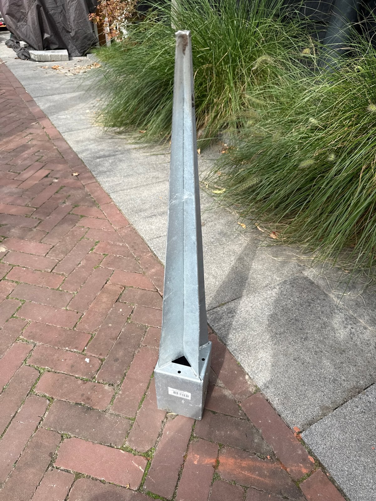Gepunt Paalanker 75 cm voor 10 x 10 cm Palen, Ophalen, Overige typen, Nieuw, 50 mm of meer