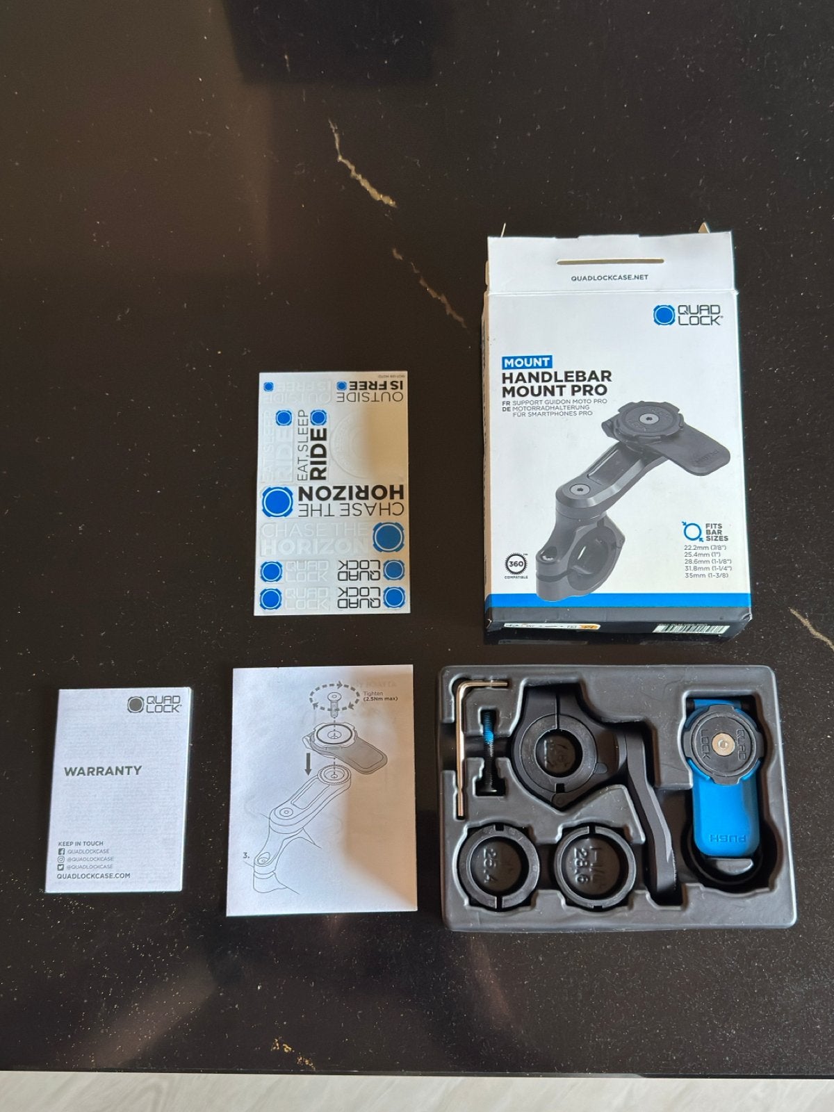 Quad Lock Handlebar Mount Pro, Ophalen of Verzenden, Zo goed als nieuw