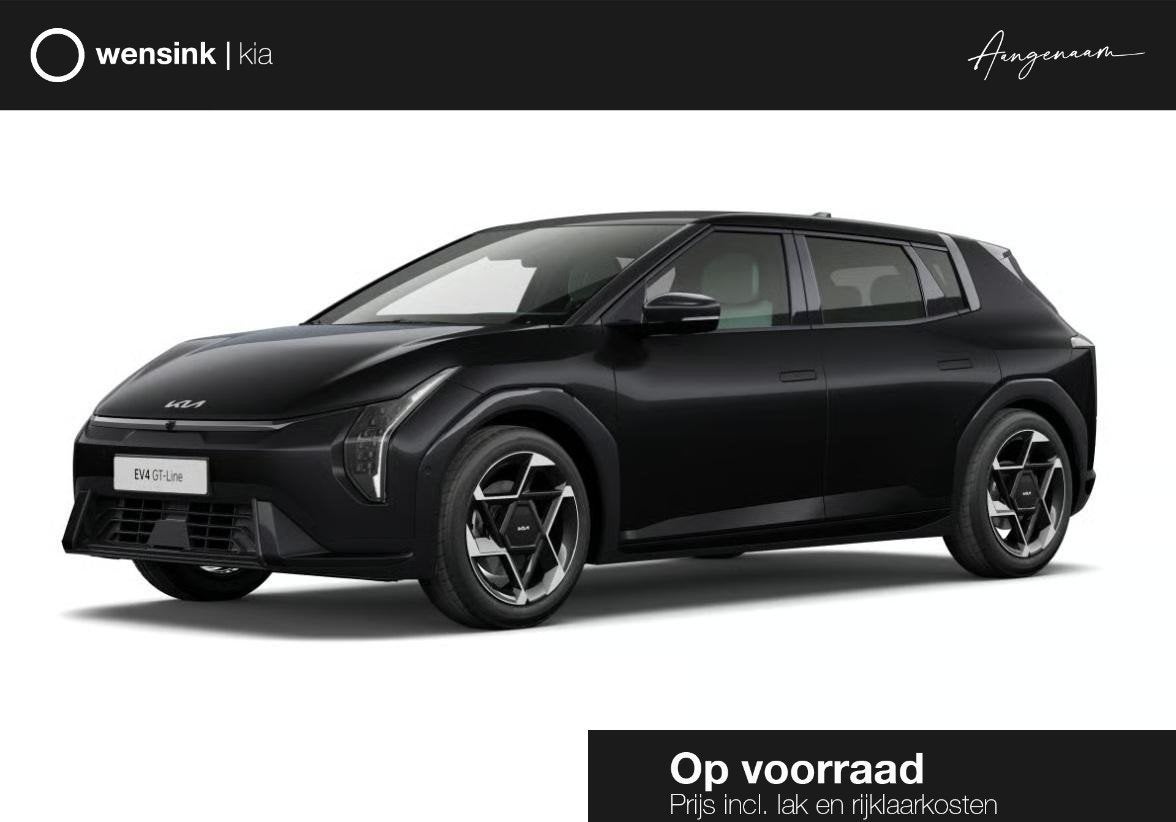 Kia EV4 GT-Line Business Edition 81.4 kWh | Adaptieve cruise, Auto's, Kia, 81 kWh, 510 min, Zwart, 204 pk