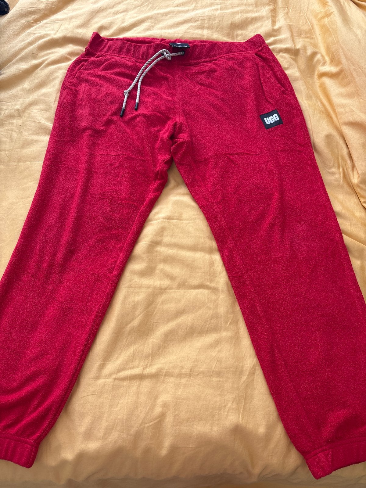 Ugg Heren Joggingbroek Rood XL, Ophalen of Verzenden, Gedragen, Maat 56/58 (XL), Rood