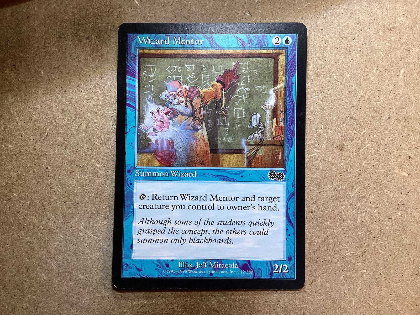 1x Wizard Mentor [112/350] (Excellent), Ophalen of Verzenden, Zo goed als nieuw, Losse kaart