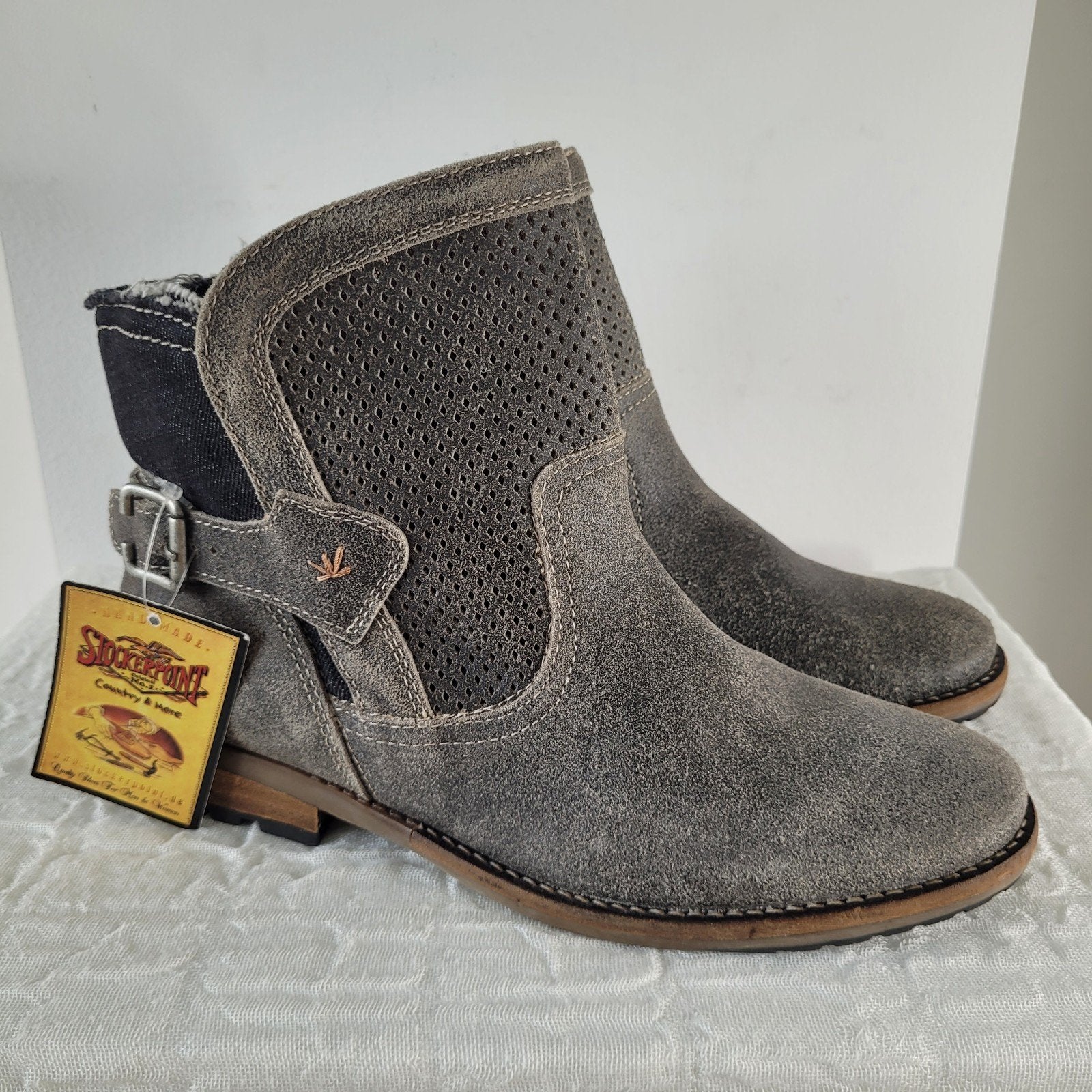 NIEUW Stockerpoint larzen 40 chukka desert boots grijs, Lage of Enkellaarzen, Nieuw, Ophalen of Verzenden, Grijs