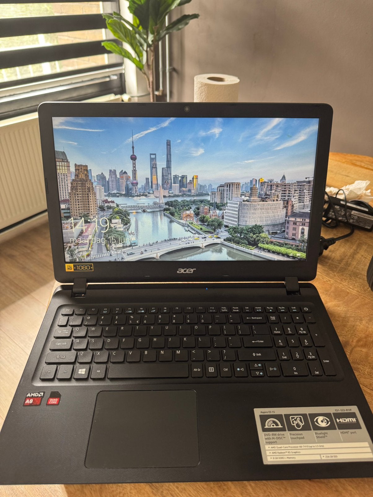 Acer Aspire ES1-523 | 8GB RAM | SSD | Windows 10, Computers en Software, Windows Laptops, Ophalen, Gebruikt, 2 tot 3 Ghz, 8 GB
