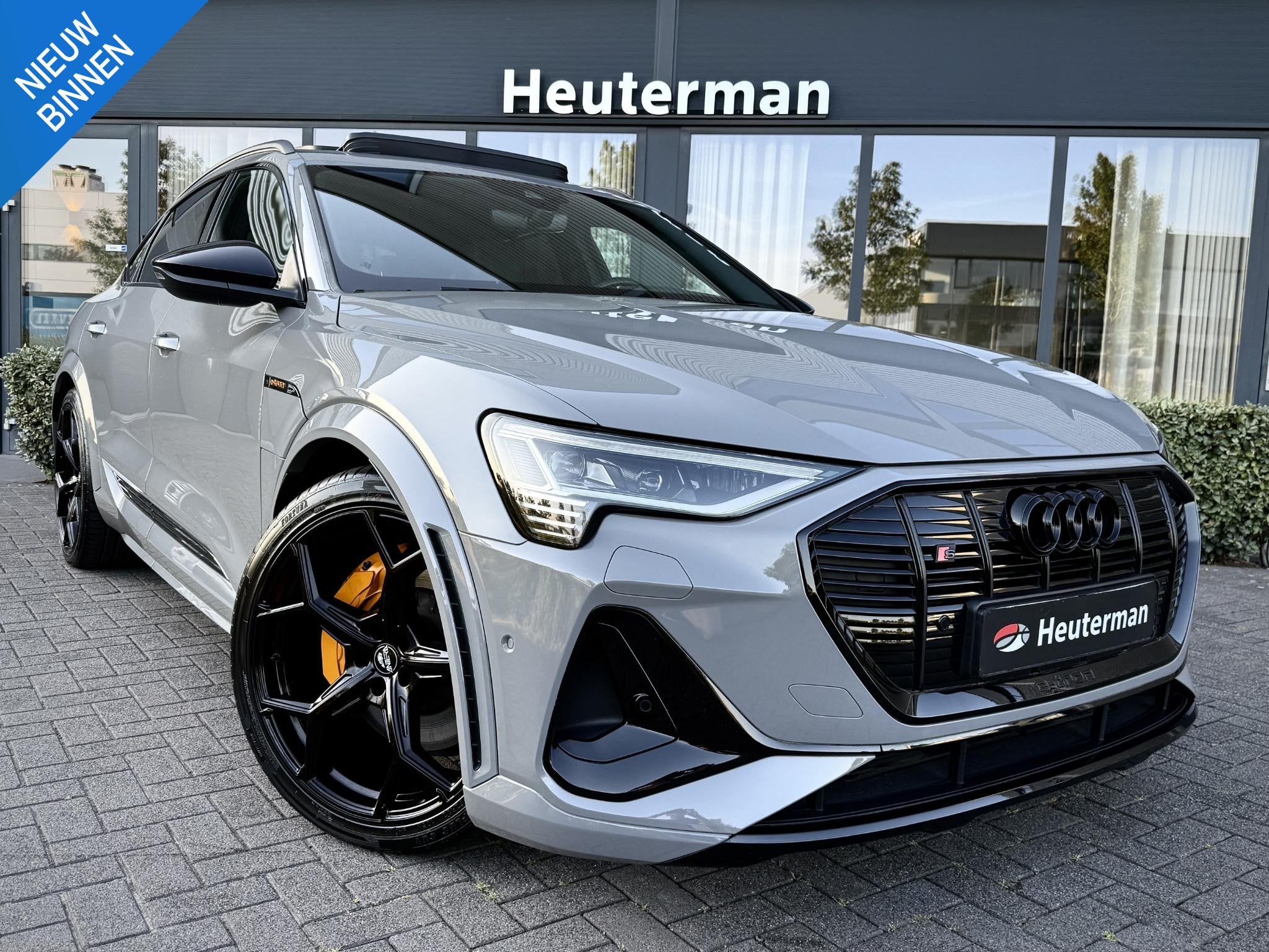 Audi e-tron Sportback S Quattro Nardo grey/Pano/Sfeer/96%SOH, Auto's, Audi, Bedrijf, Te koop, e-tron, 4x4, ABS, Achteruitrijcamera