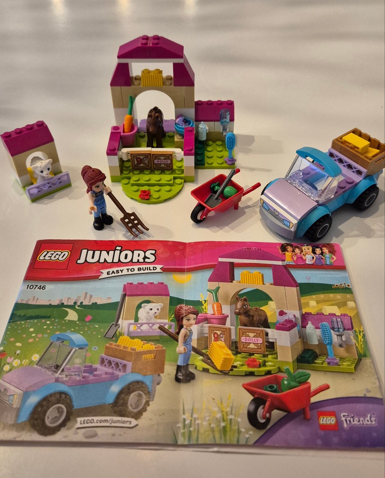 Lego Friends Junior - Mia's boerderij - 10746, Gebruikt, Lego, Friends, Ophalen of Verzenden