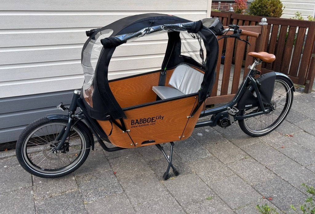Babboe City Mountain elektrische bakfiets (400 Wh), Fietsen en Brommers, Fietsen | Bakfietsen, Gebruikt, Overige merken, 2 kinderen