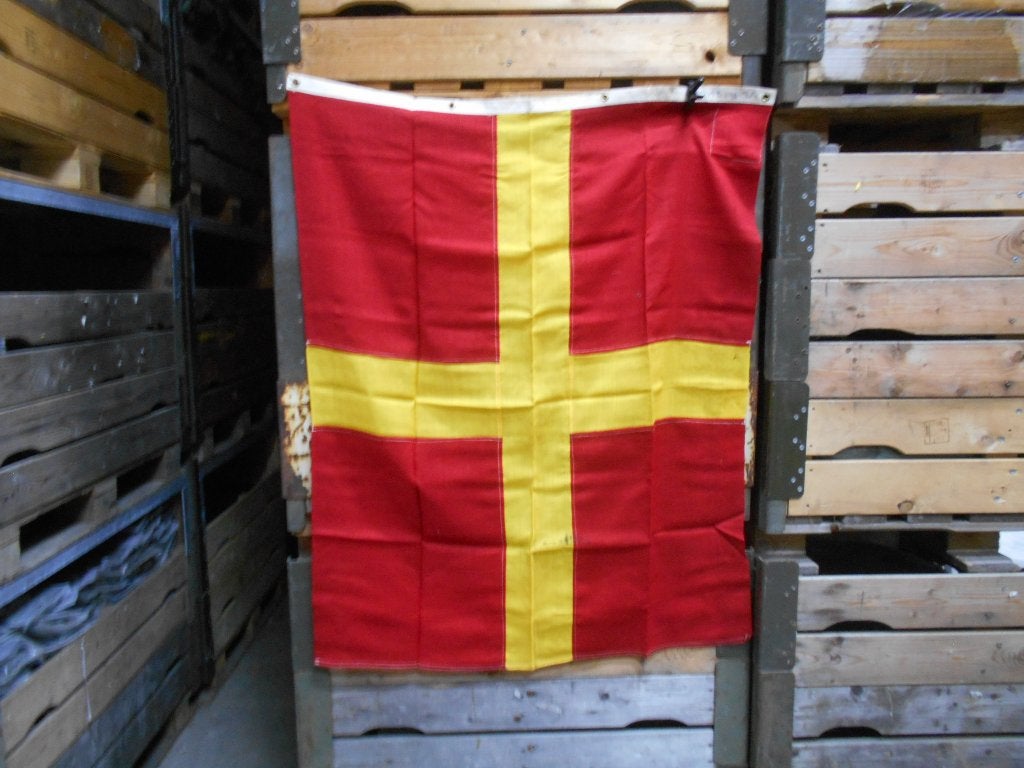 Seinvlag Nederlands leger scheepsvlag R2KL Ca. 120x100 cm, Ophalen of Verzenden, Marine, Nederland, Vlag of Vaandel