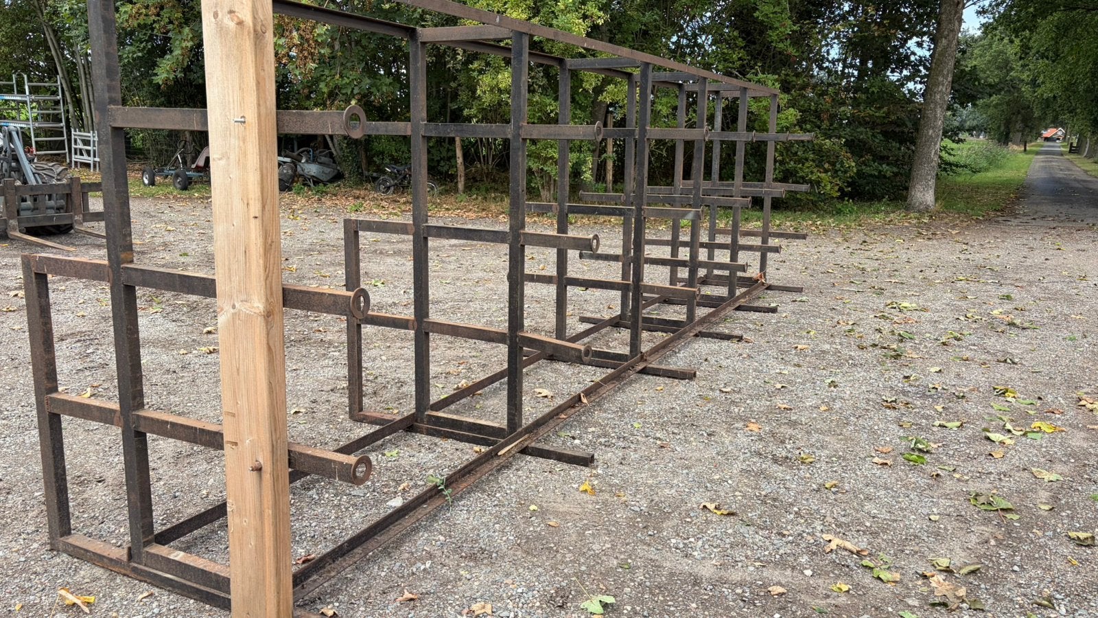 Opslagrek, staalrek, stalen rek voor opslag staal of hout, Ophalen