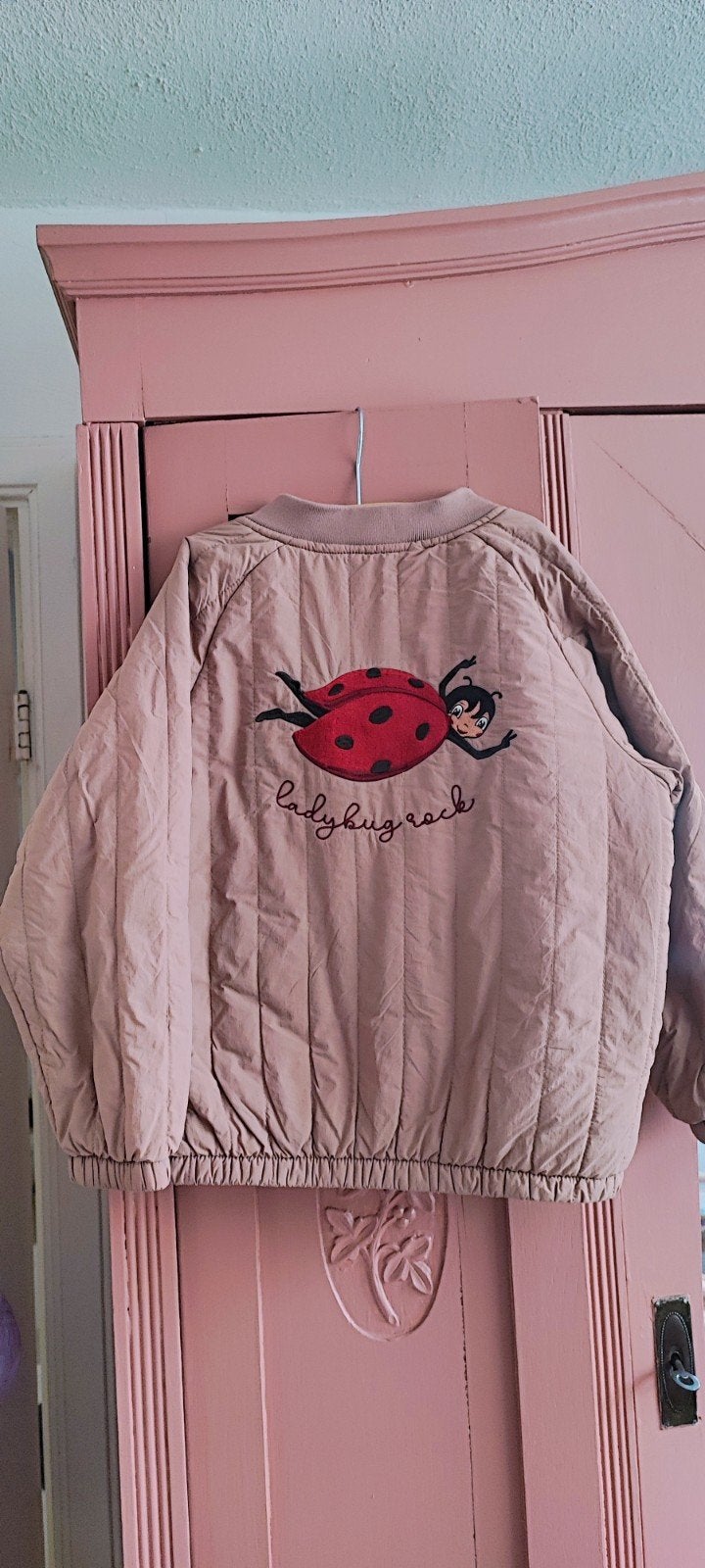 Lieveheersbeestje jack roze, Ophalen of Verzenden, Zo goed als nieuw, Meisje, Jas