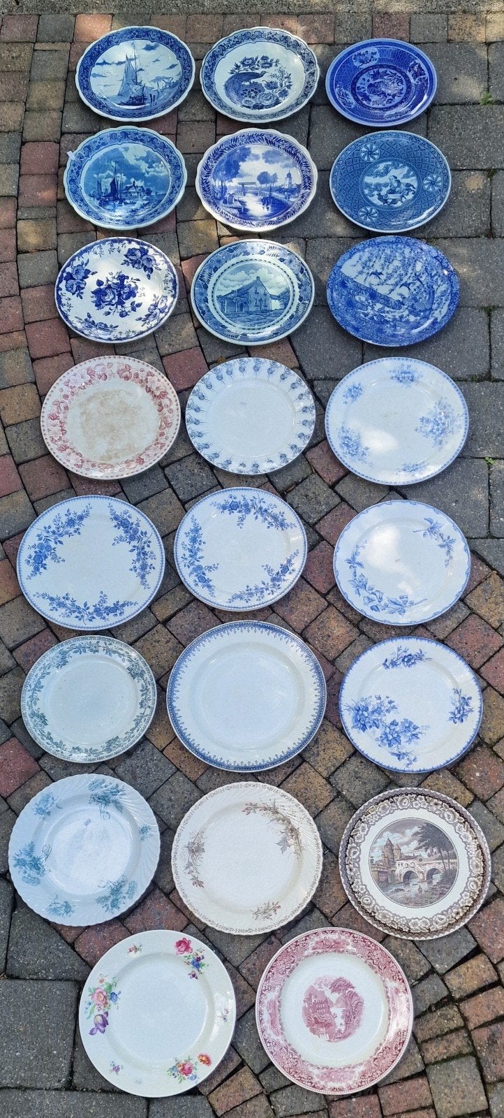 Grote borden 30 - 33 cm van diverse fabrikanten, Antiek en Kunst, Ophalen of Verzenden
