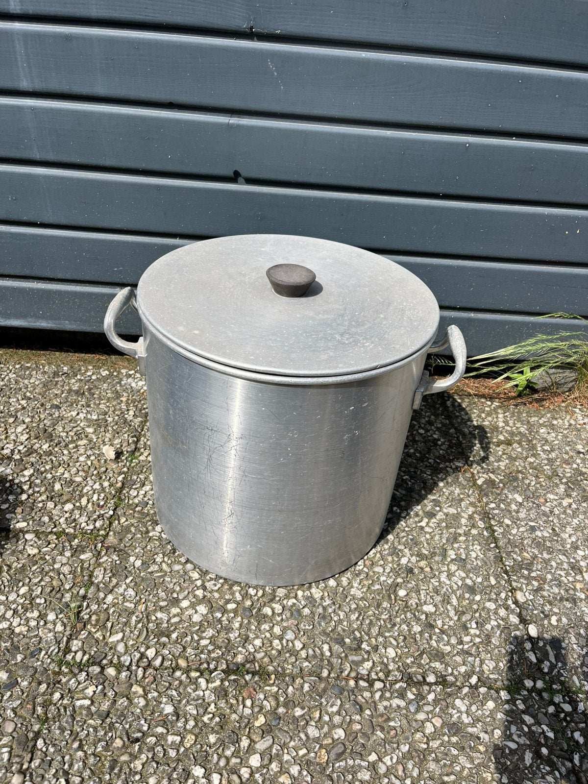 Hele grote wasketel/weckpan, Ophalen, Gebruikt, Aluminium, Met deksel