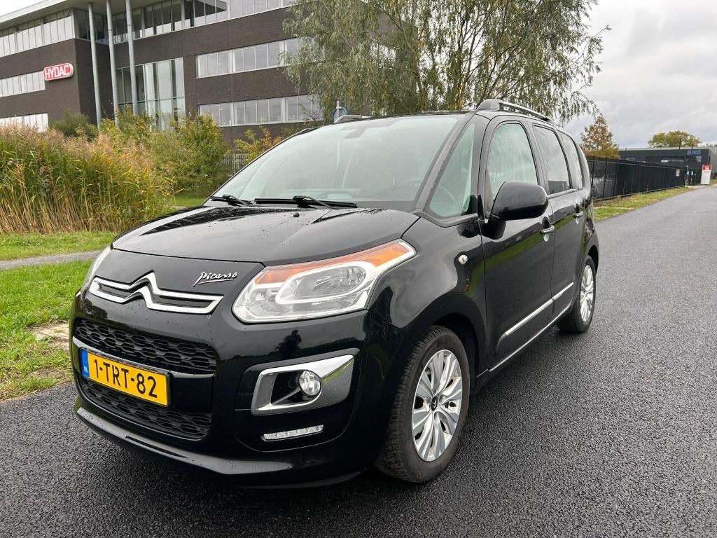 Zeer nette Citroën C3 Picasso A/C Cruise/Leer/Stoelverwarmin, Voorwielaandrijving, Euro 5, Zwart, 635 kg
