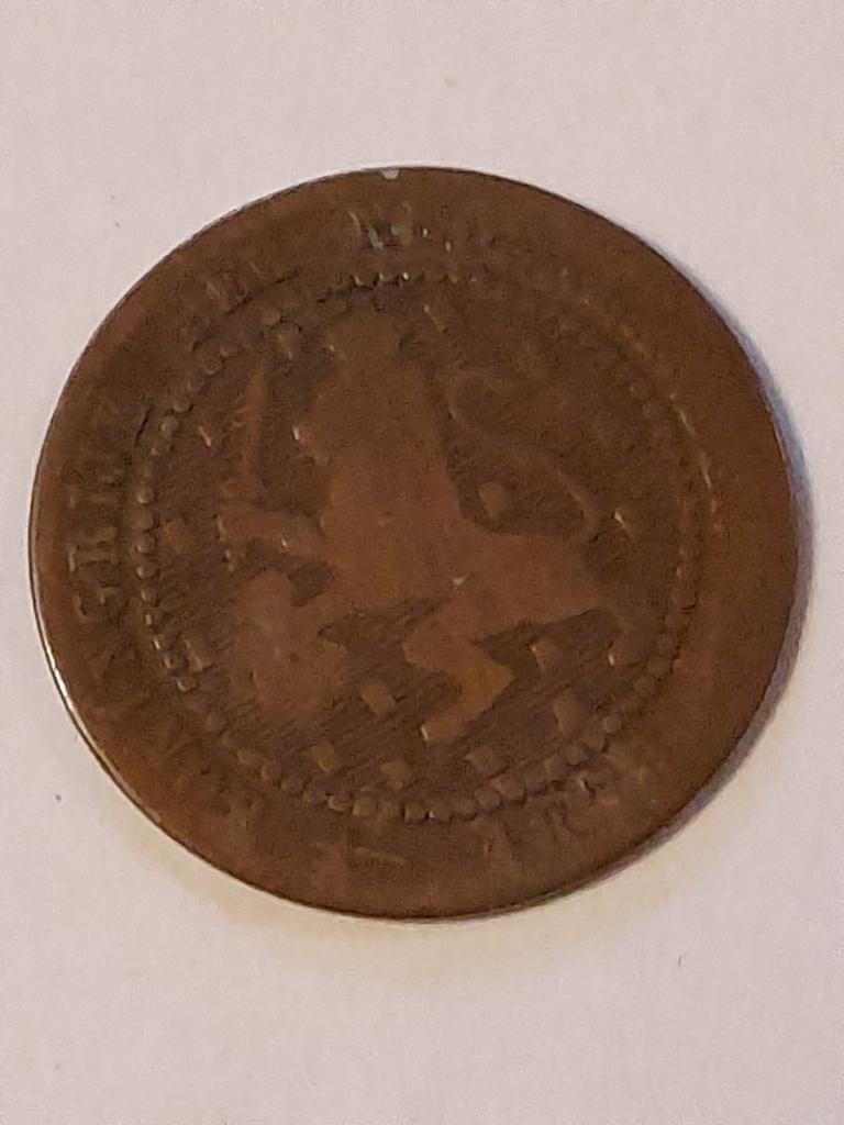 Zeldzame 1 Cent Munt 1878 - Historisch Verzamelstuk, Ophalen of Verzenden
