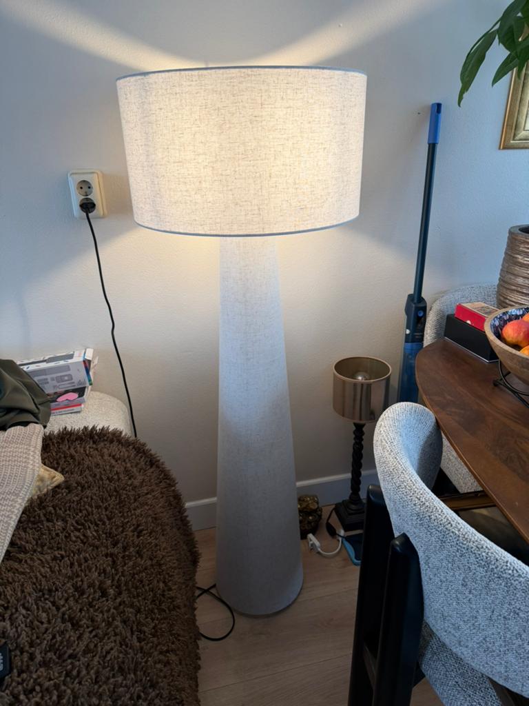 Pandia vloerlamp, off-white, hoogte 150 cm, Ophalen, Gebruikt, Stof, Nvt