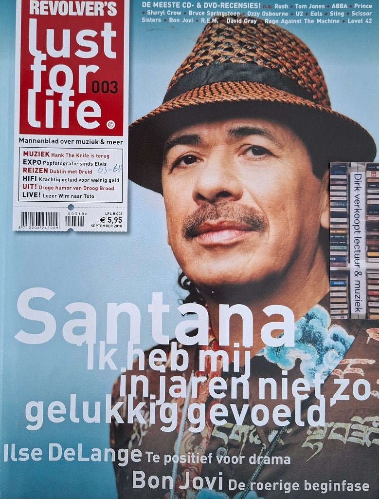 Lust for Life nr 003, 2010; Santana, Ilse de Lange, Bon Jovi, Verzamelen, Ophalen of Verzenden, Zo goed als nieuw, Boek, Tijdschrift of Artikel