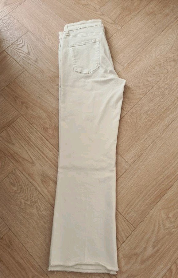 CAMBIO OFFWHITE DENIM JEANS NIEUW L, Cambio, Verzenden, Wit, Maat 42/44 (L)