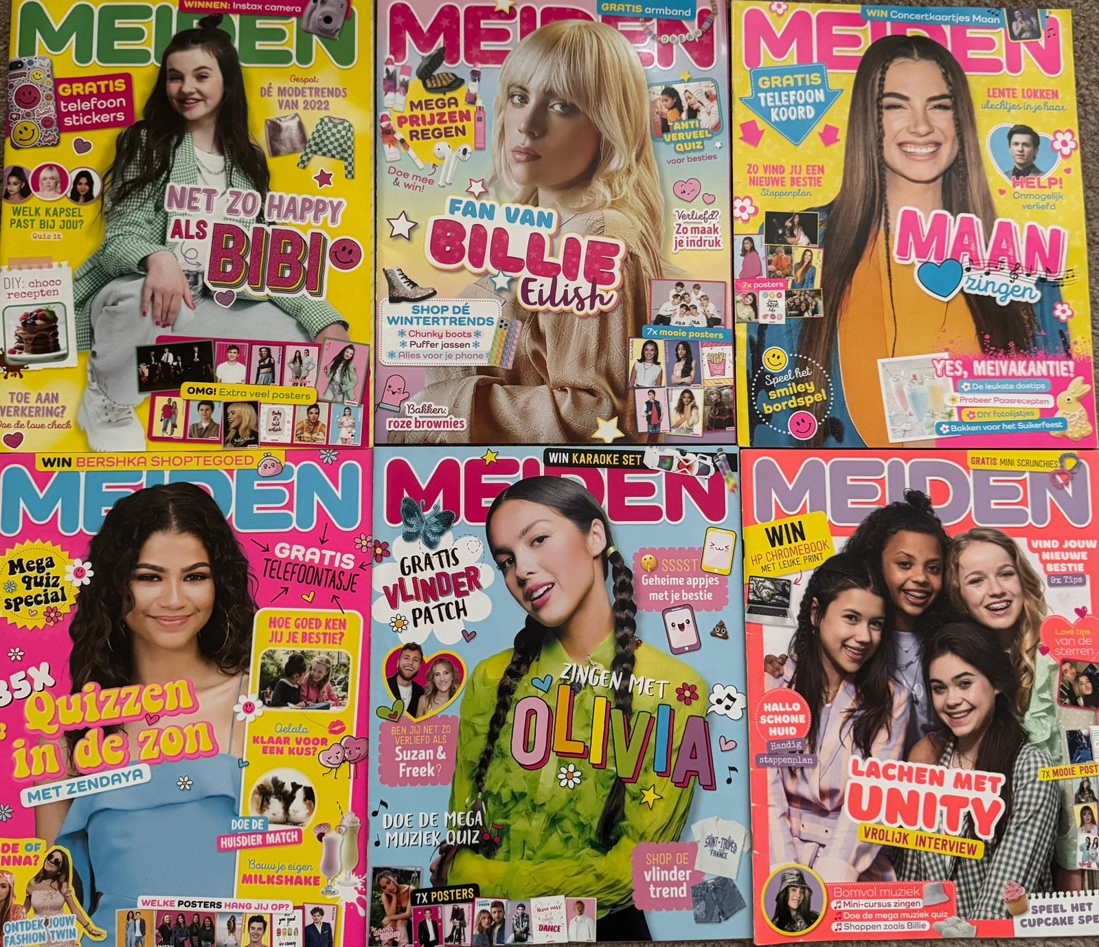 MEIDEN tijdschriften 6 stuks, Verzenden, Gelezen, Damesbladen