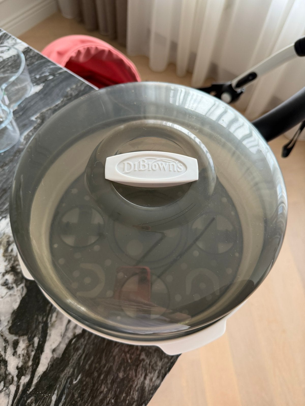 Dr. Brown’s magnetron sterilisator voor babyflesjes, Ophalen, Zo goed als nieuw, Overige materialen, Pot, Bus of Blik