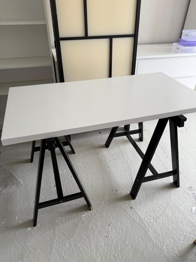Schragen IKEA zwart, Ophalen, Gebruikt, Minder dan 130 cm