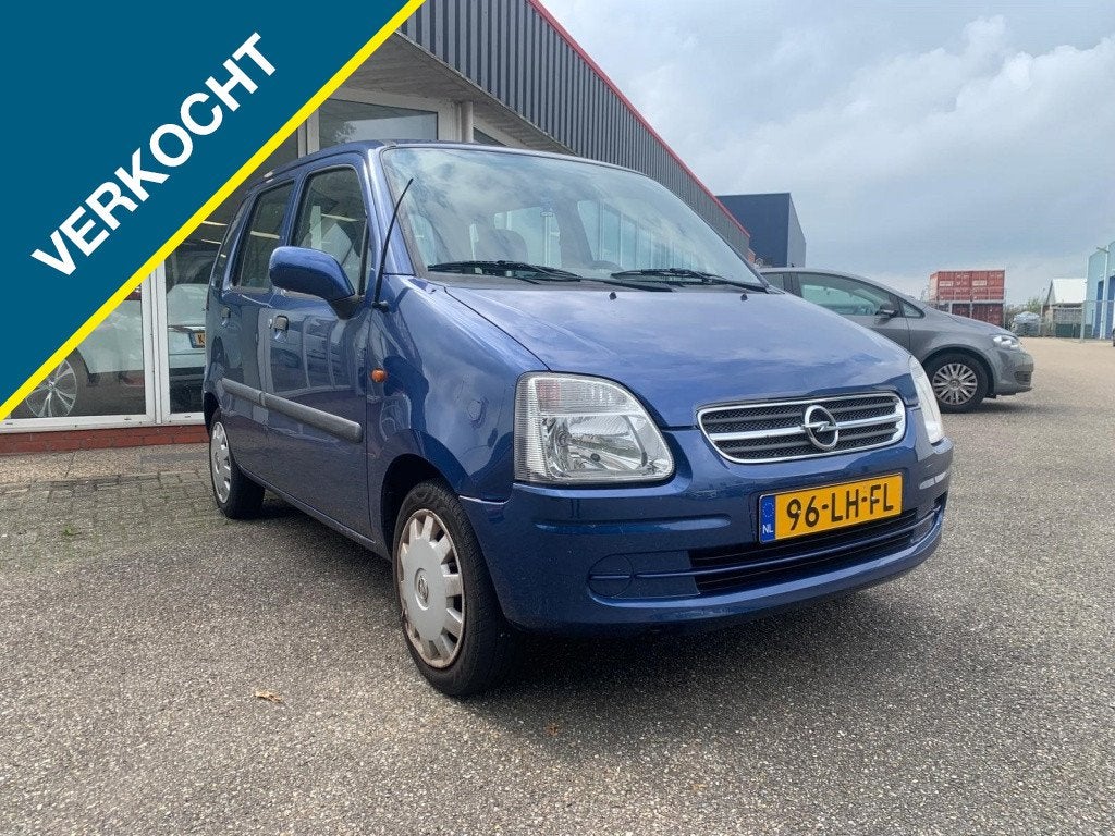 Opel Agila 1.2-16V Comfort (bj 2002), Auto's, Gebruikt, 31 €/maand, Blauw, Origineel Nederlands