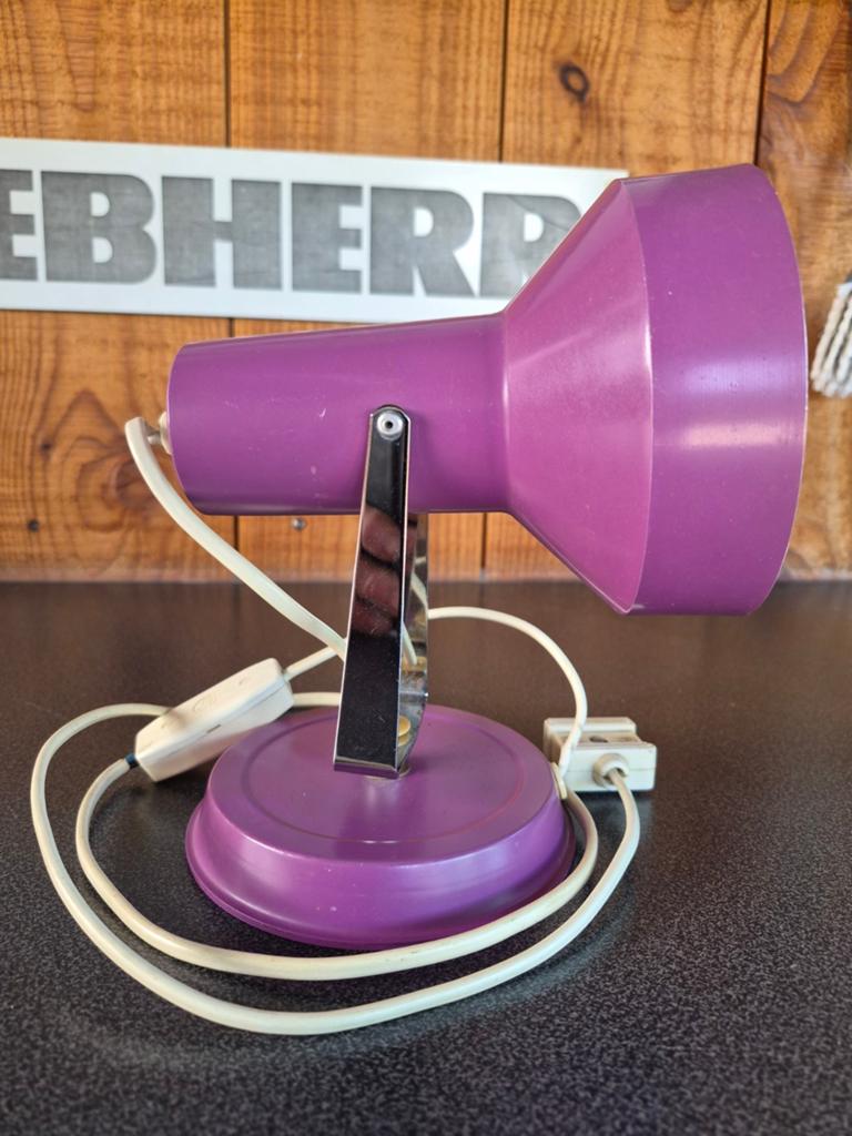 Retro Philips tafellamp jaren '70 - Origineel paars, Antiek en Kunst, Antiek | Lampen, Ophalen of Verzenden