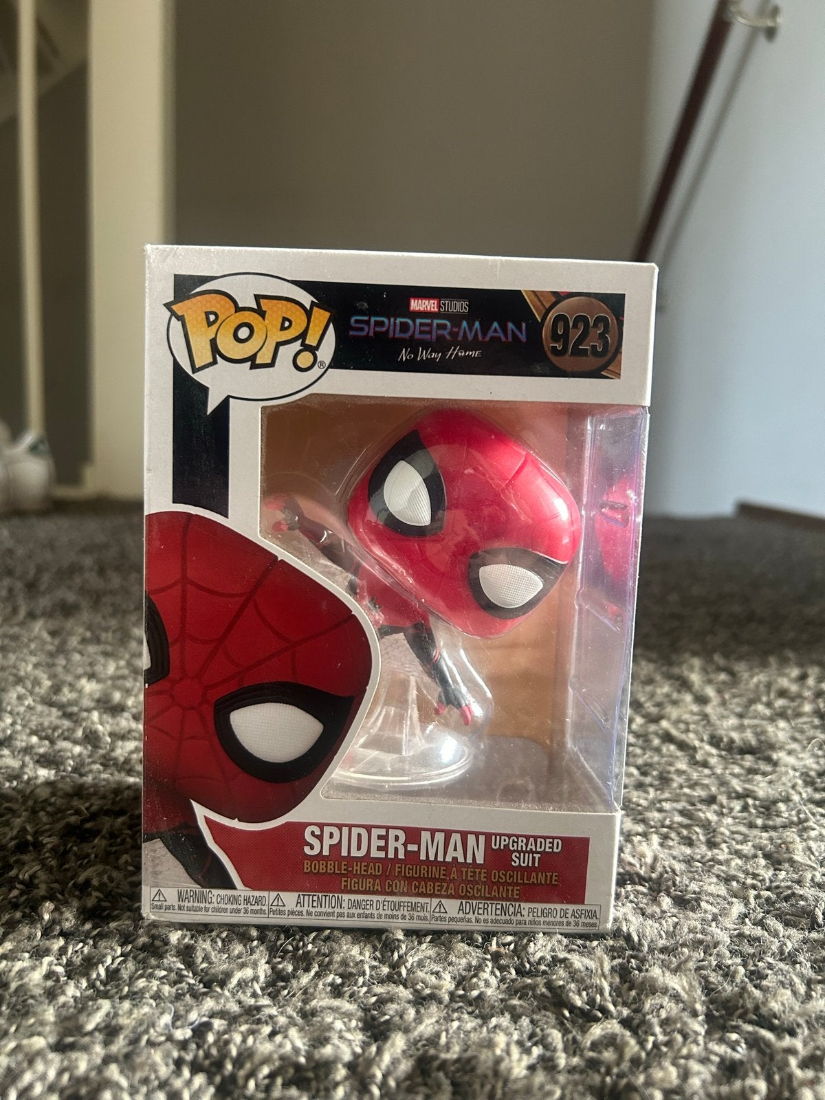 Funko Pop! Spider-Man Upgraded Suit No Way Home #923, Ophalen of Verzenden, Zo goed als nieuw