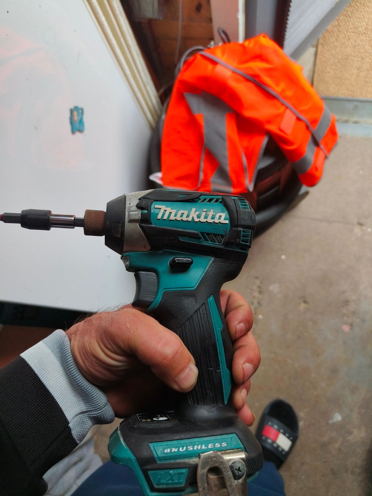 Makita DTD154 18V Accu Slagmoersleutel - Gebruikt, Variabele snelheid, Ophalen of Verzenden, Boor- en Schroefmachine, Gebruikt