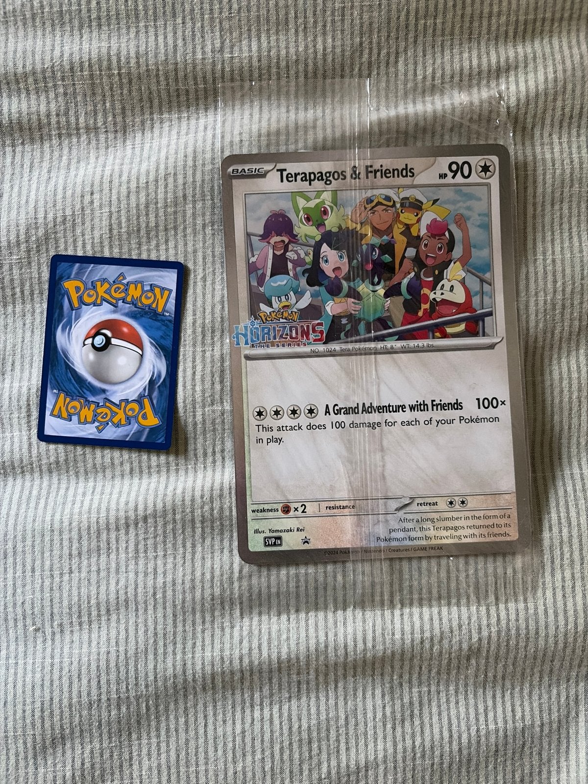 Pokémon Terapagos & Friends kaart - Horizons, Ophalen of Verzenden, Zo goed als nieuw, Losse kaart