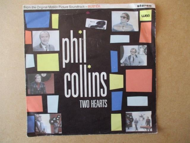 s5766 phil collins - two hearts, Ophalen, Gebruikt, Overige genres, 7 inch