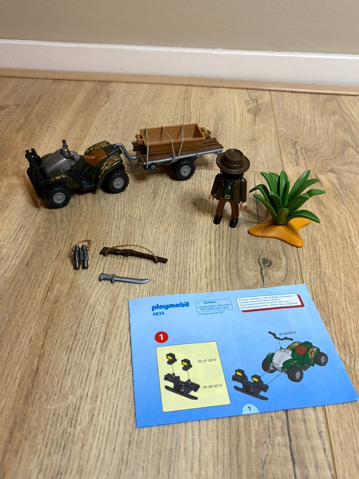 Playmobil 4834 Safari Quad, Ophalen of Verzenden, Zo goed als nieuw