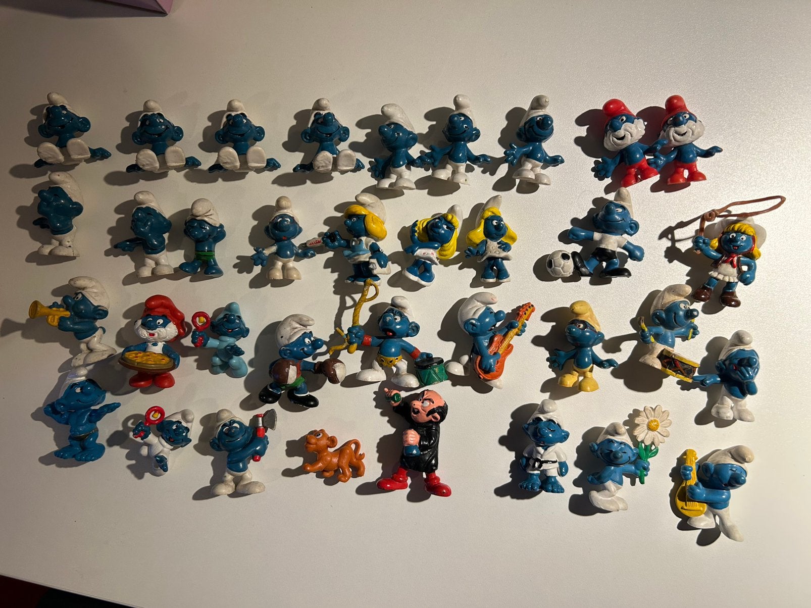 Smurfen 34 stuks, Ophalen of Verzenden, Zo goed als nieuw, Verschillende Smurfen