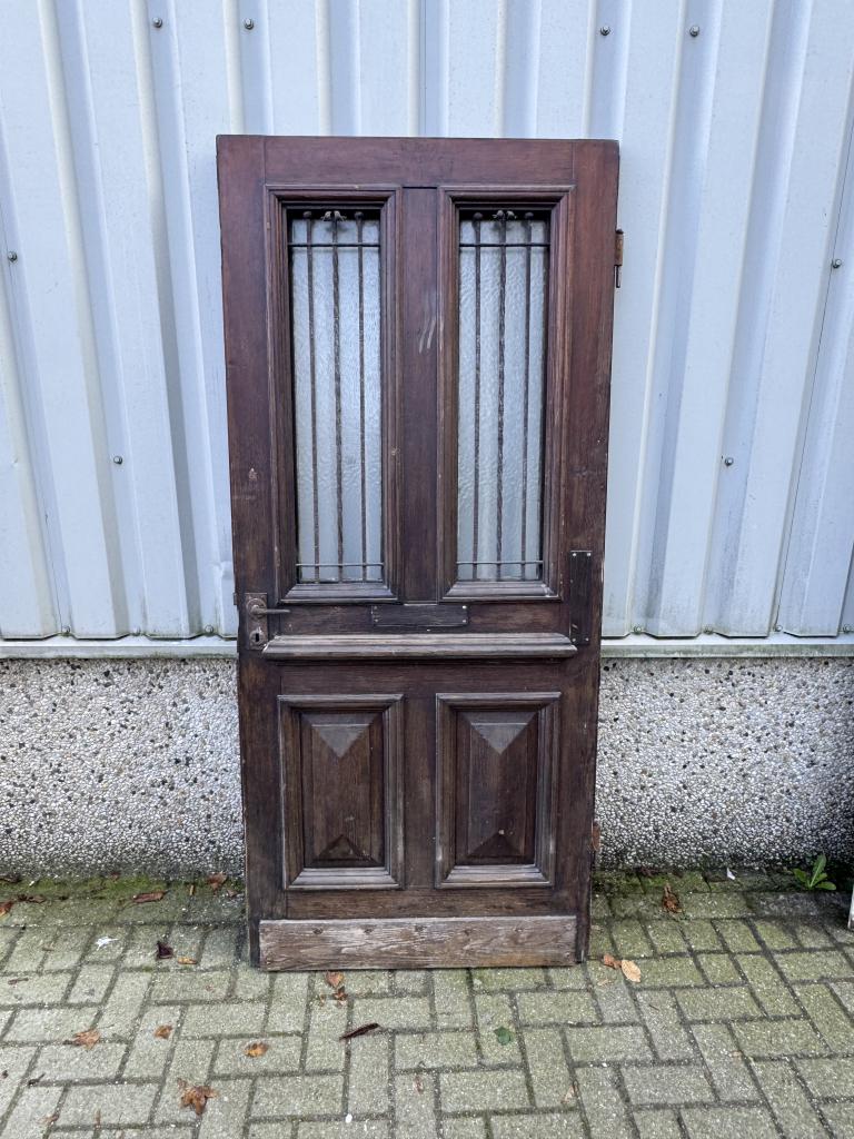 Prachtige antieke pitchpine voordeur, Doe-het-zelf en Verbouw, Deuren en Horren, La belle porte, Jurgen.hoogenboezem@gmail.com