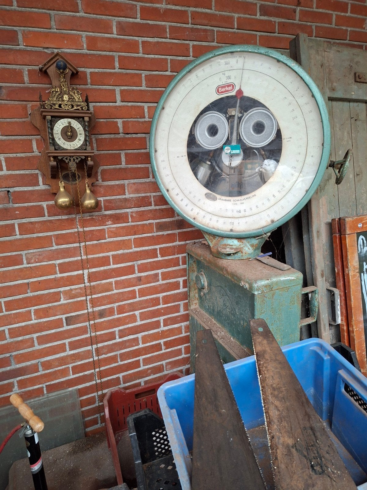 Diverse antieke weegschalen en bascule,s, Antiek en Kunst, Ophalen