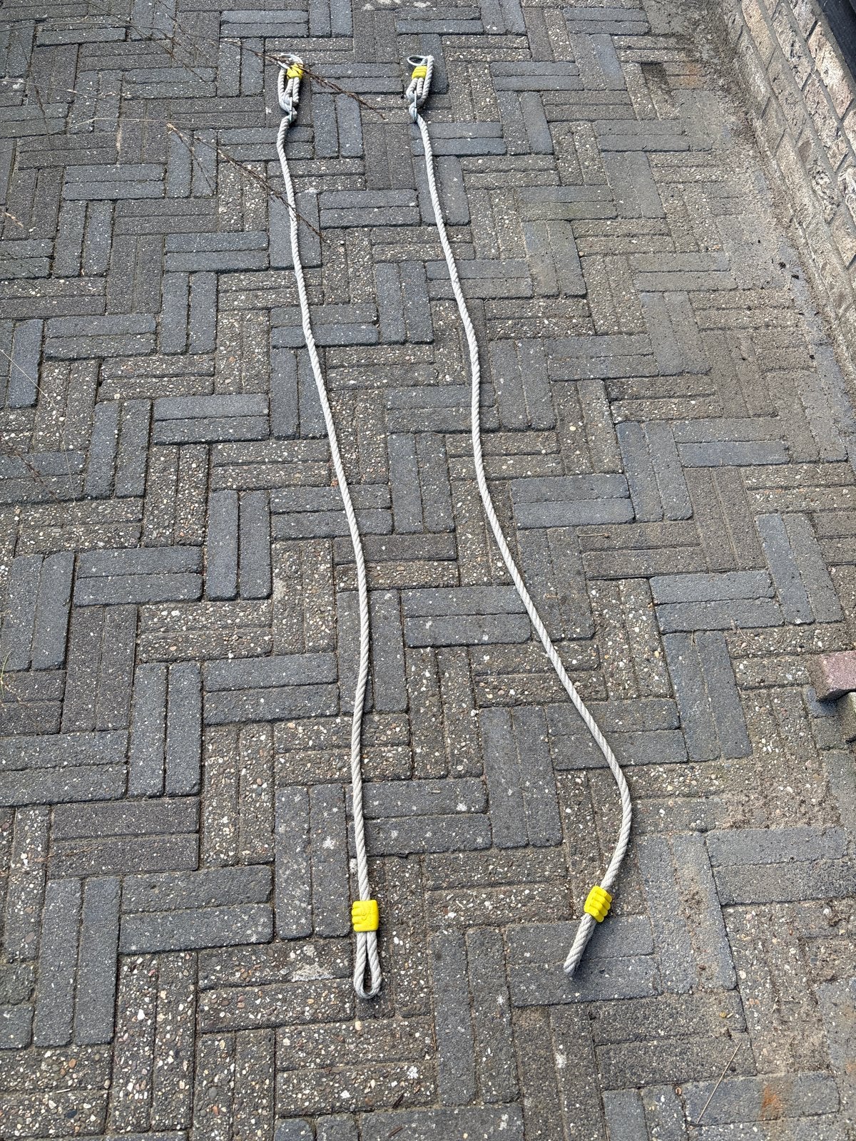 Schommeltouw set 190 cm - of verlengtouw, Ophalen of Verzenden, Gebruikt, Klimsport-accessoire