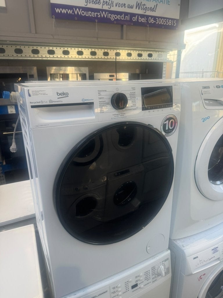 Beko Wasmachine 9 kg schoon garantie bezorging, 1200 tot 1600 toeren, 8 tot 10 kg, Energieklasse A of zuiniger, Ophalen of Verzenden