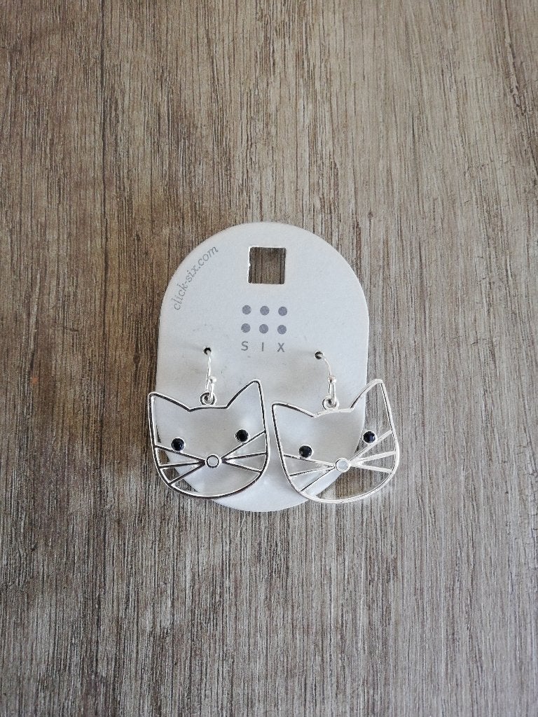 Schattige Katten Oorbellen, Sieraden, Tassen en Uiterlijk, Oorbellen, Ophalen of Verzenden, Nieuw, Overige materialen, Hangers