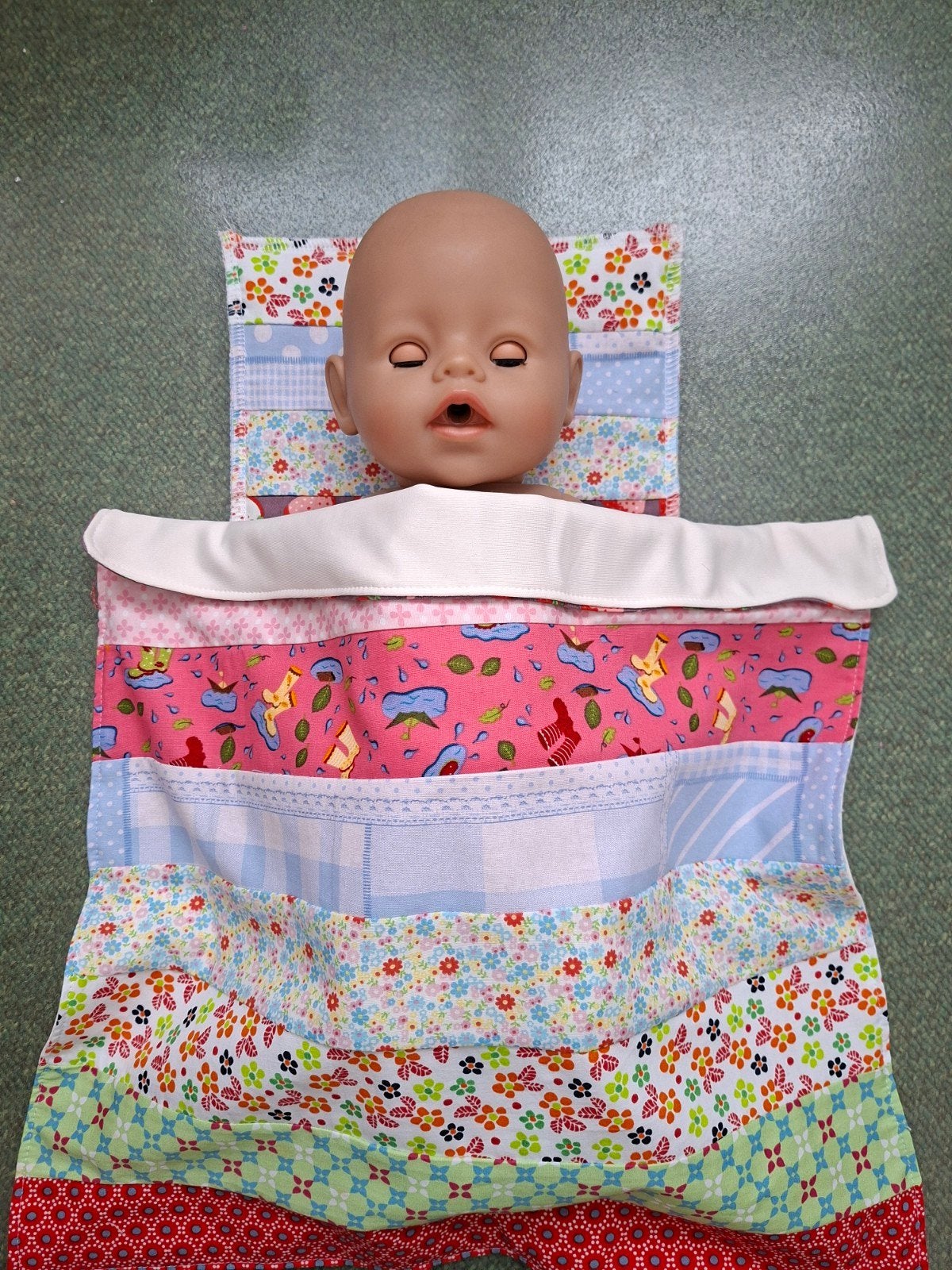 Poppendekentje en kussentje - Handgemaakt, Verzenden, Nieuw