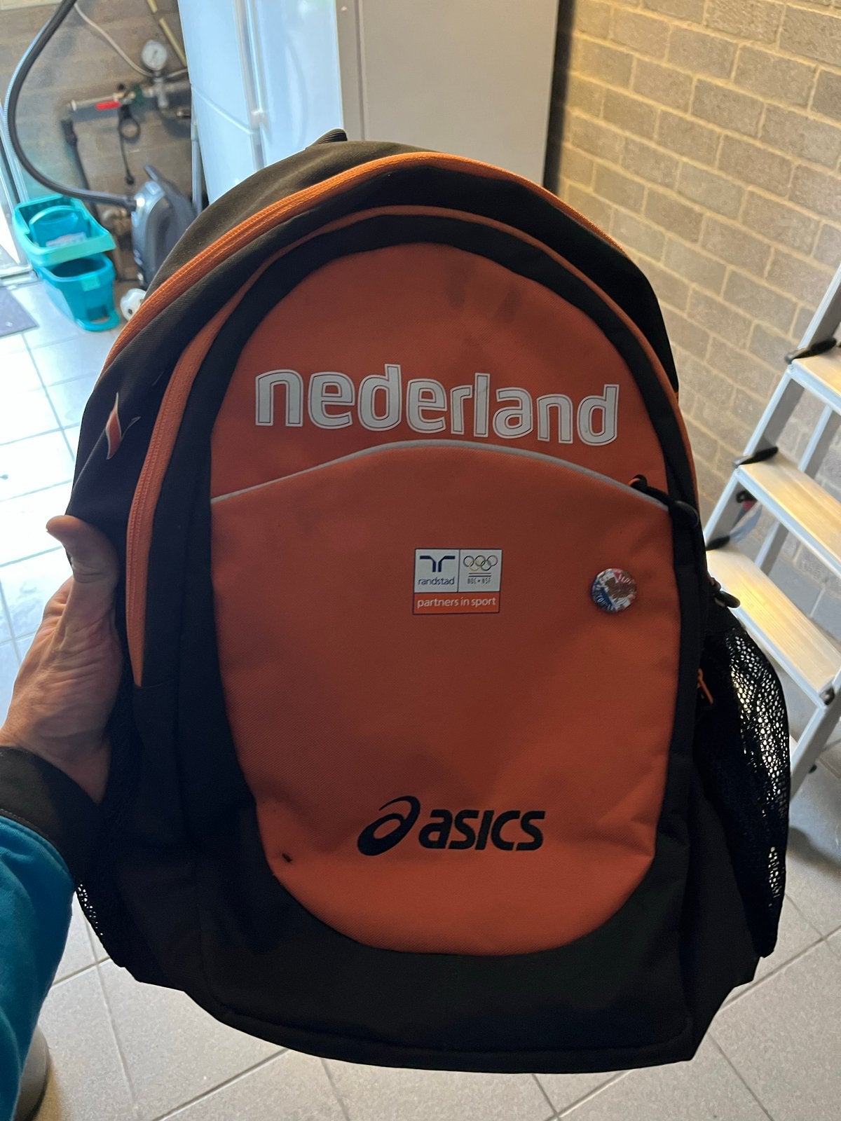 Asics Officiele Nederland Rugzak Olympische Spelen, Gebruikt, 25 tot 40 cm, Ophalen of Verzenden, Overige merken