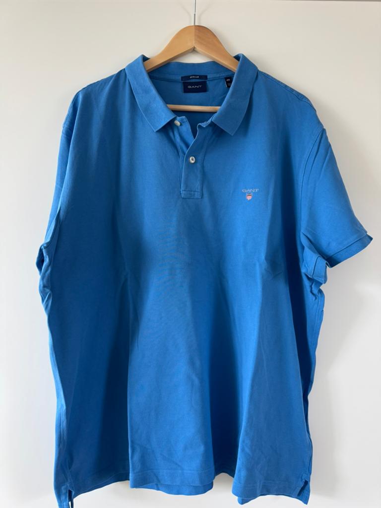 GANT Polo Shirt - Blauw - Maat 4XL, Kleding | Heren, Polo's, Ophalen of Verzenden, Zo goed als nieuw, Overige maten, Blauw