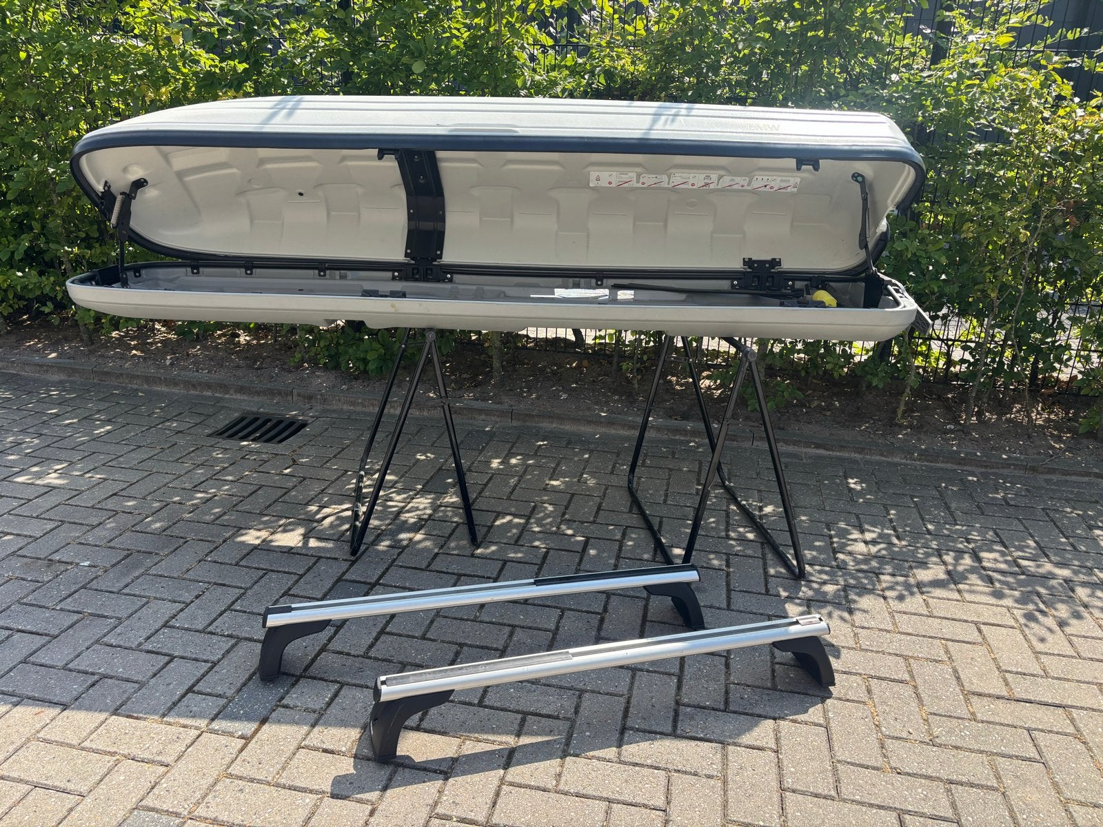 BMW Dakkoffer met dakdragers E87/E90, Auto diversen, Dakkoffers, Ophalen, Gebruikt