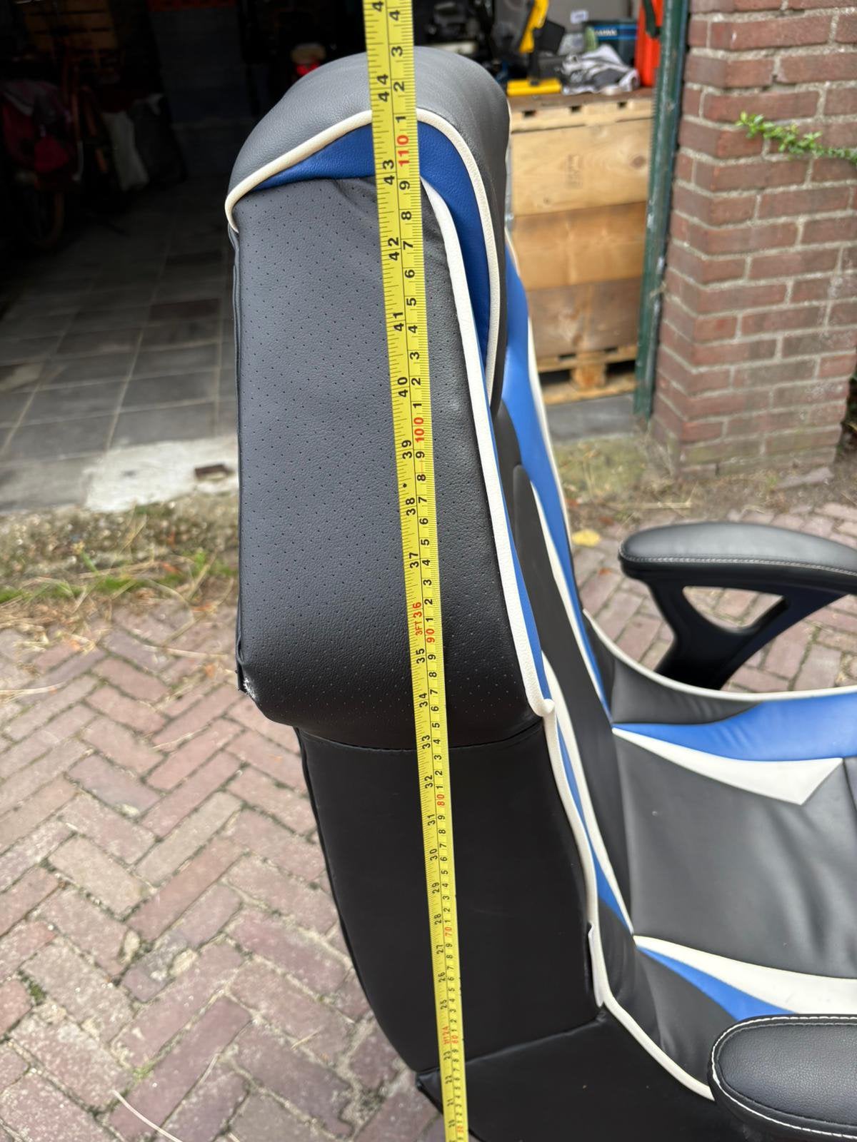 Game stoel, Ophalen, Zo goed als nieuw, Blauw, Eén