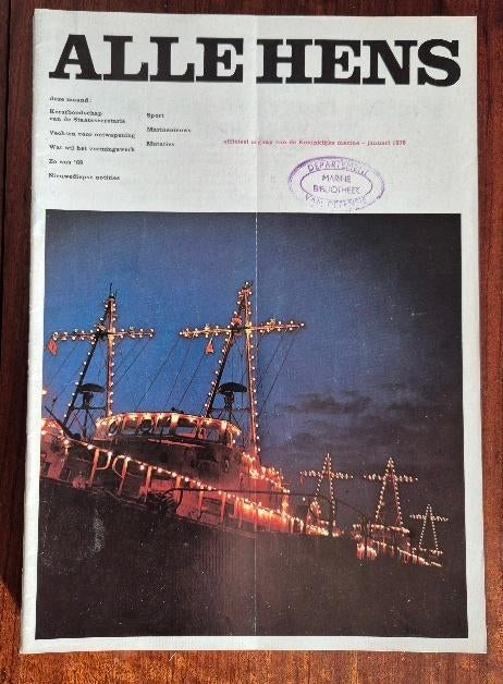 Alle Hens maandblad Koninklijke Marine 1970 compleet, Ophalen, Marine, Nederland, Boek of Tijdschrift