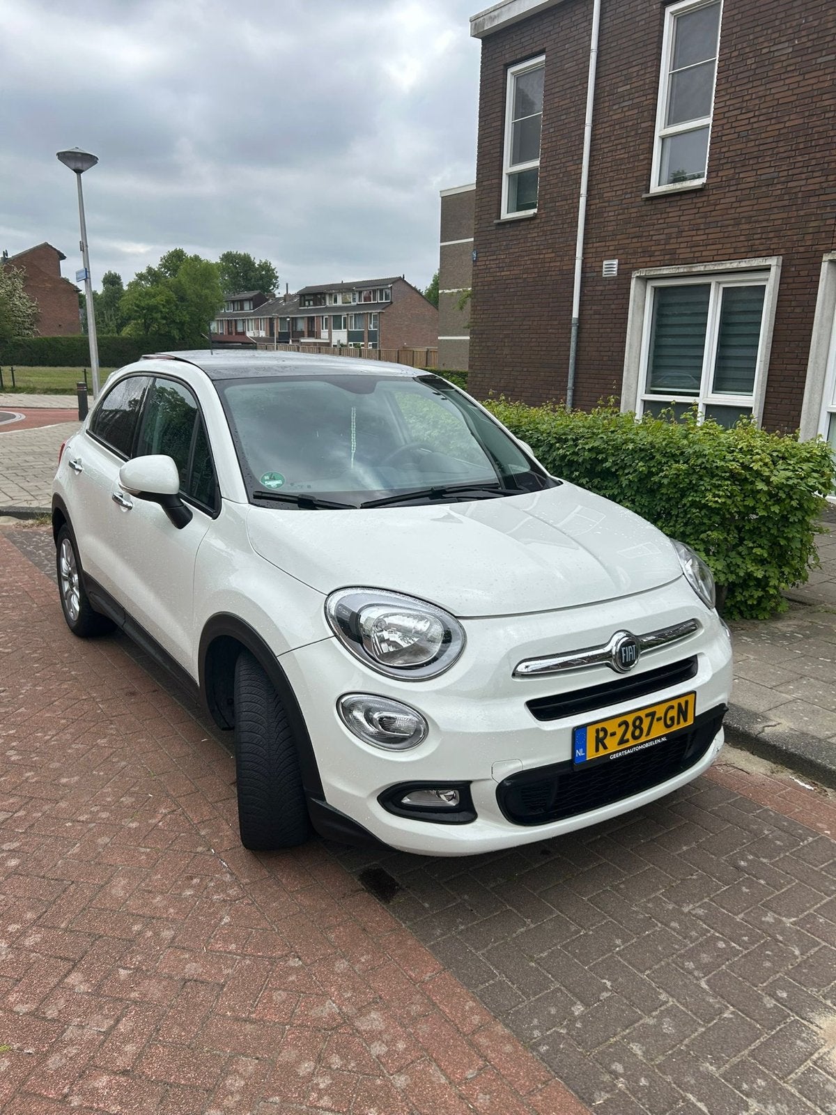 Fiat 500X 1.6 16V 81KW 2015 Wit, Auto's, Fiat, 4 cilinders, 500X, Wit, Leder