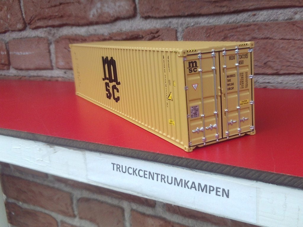 Tekno  40  FT  Container  van   M.S.C., Ophalen of Verzenden, Nieuw, Bus of Vrachtwagen, Tekno