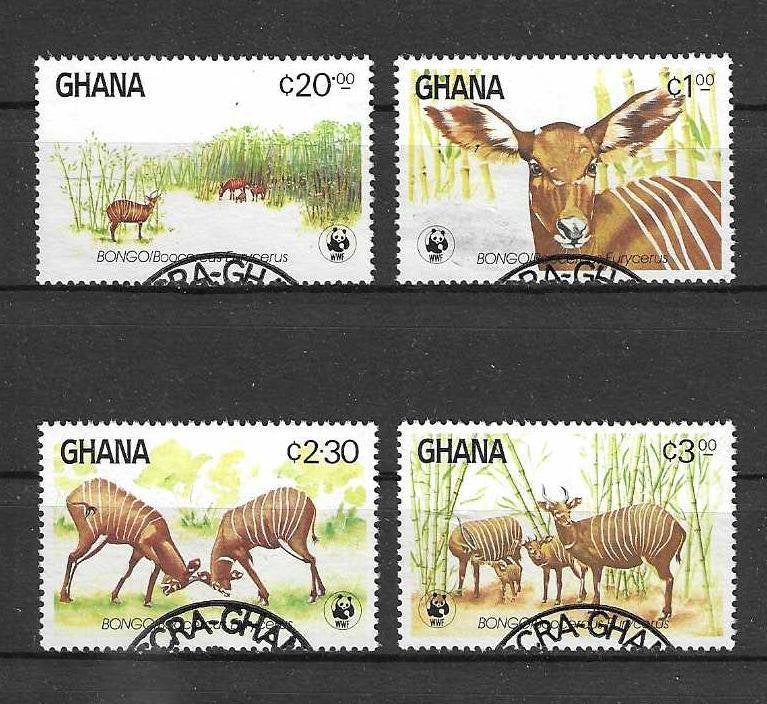 Ghana Michel 1060-1063 gestempeld WNF, Ophalen of Verzenden, Overige landen, Gestempeld