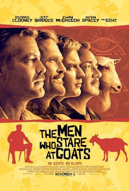 THE   MEN   WHO   STARE   AT   GOATS      filmposter, Verzamelen, Posters, Nieuw, Film en Tv, A1 t/m A3, Rechthoekig Staand, Verzenden